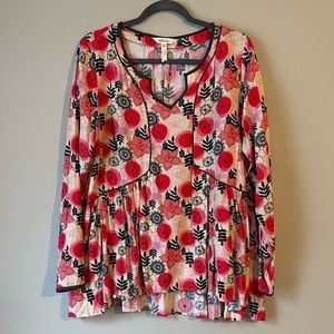Matilda Jane Red and Black Floral Tunic